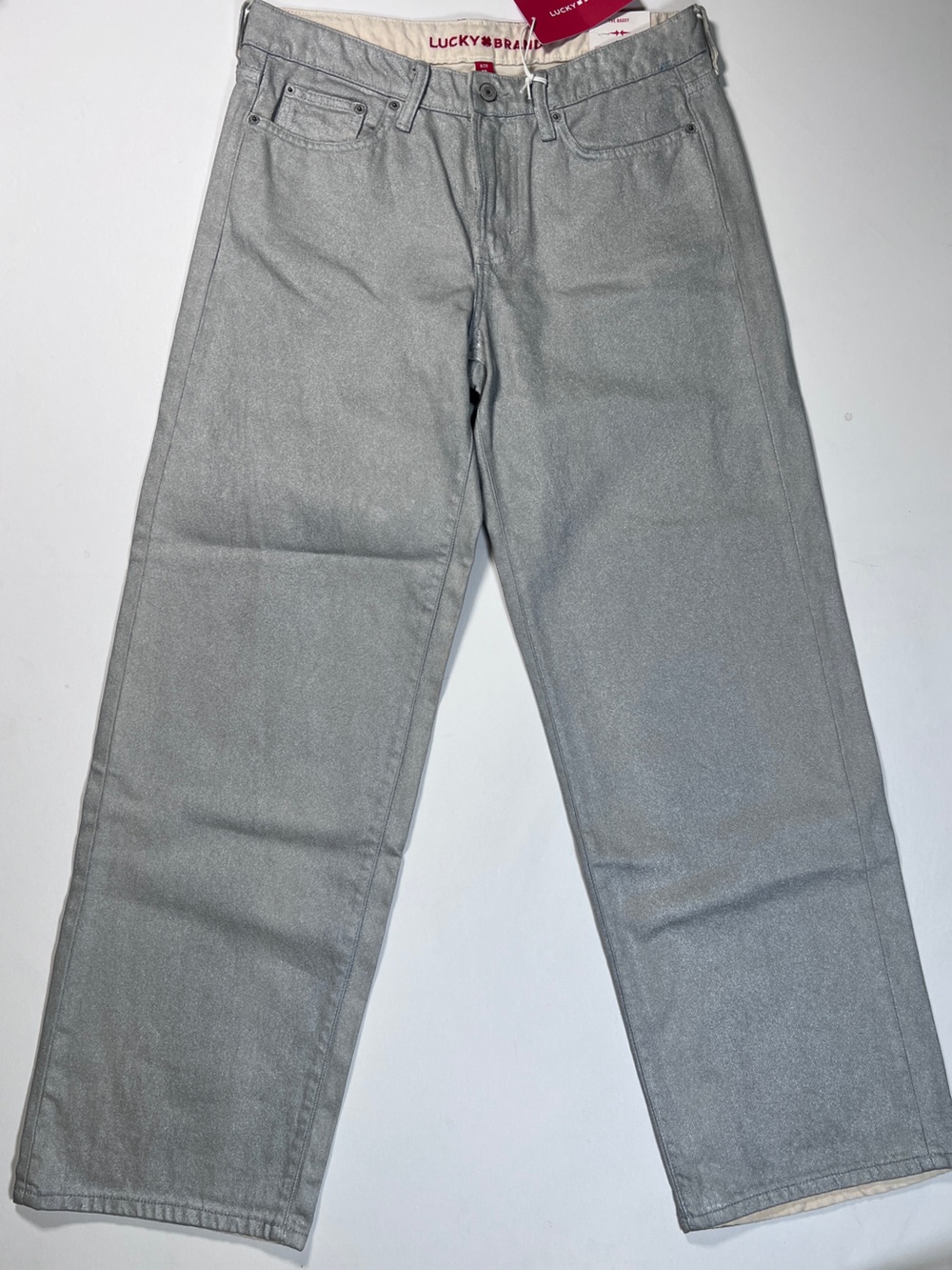 NWT Lucky Brand Silver The Baggy Jean size 29